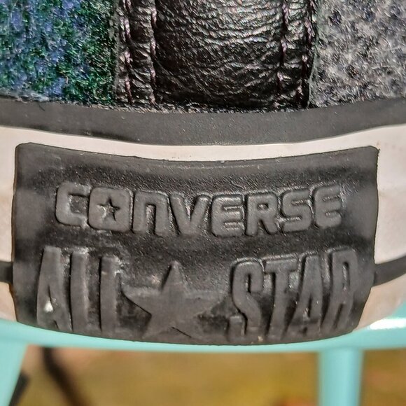 Converse x Woolrich Hi Tops 2015 Collab Wool Plaid 'Black Thunder' NWOB Sz M6 W8 - Picture 8 of 15